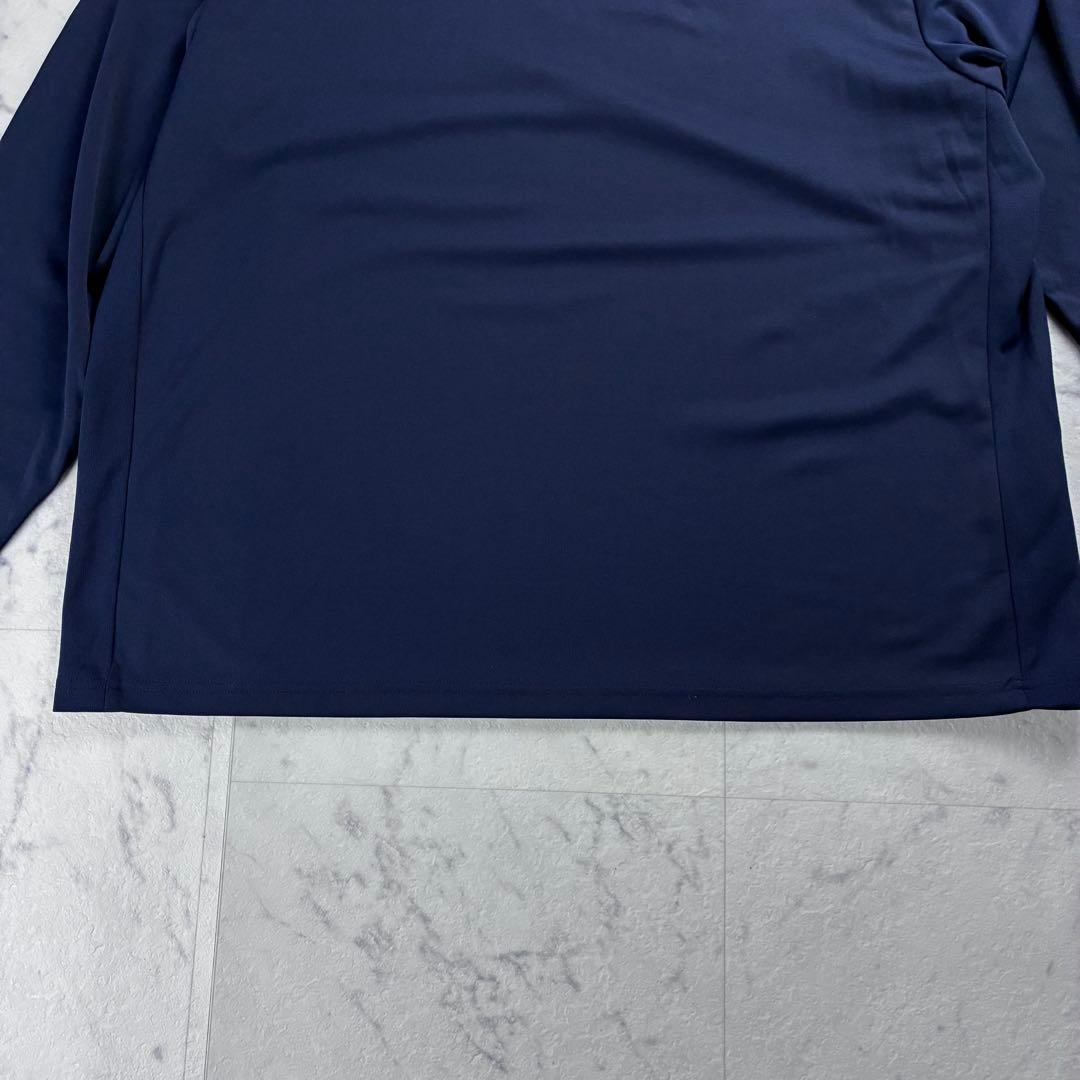 美品 ブリーフィング ゴルフ Bロゴ バックロゴ ハイネック ネイビー XL