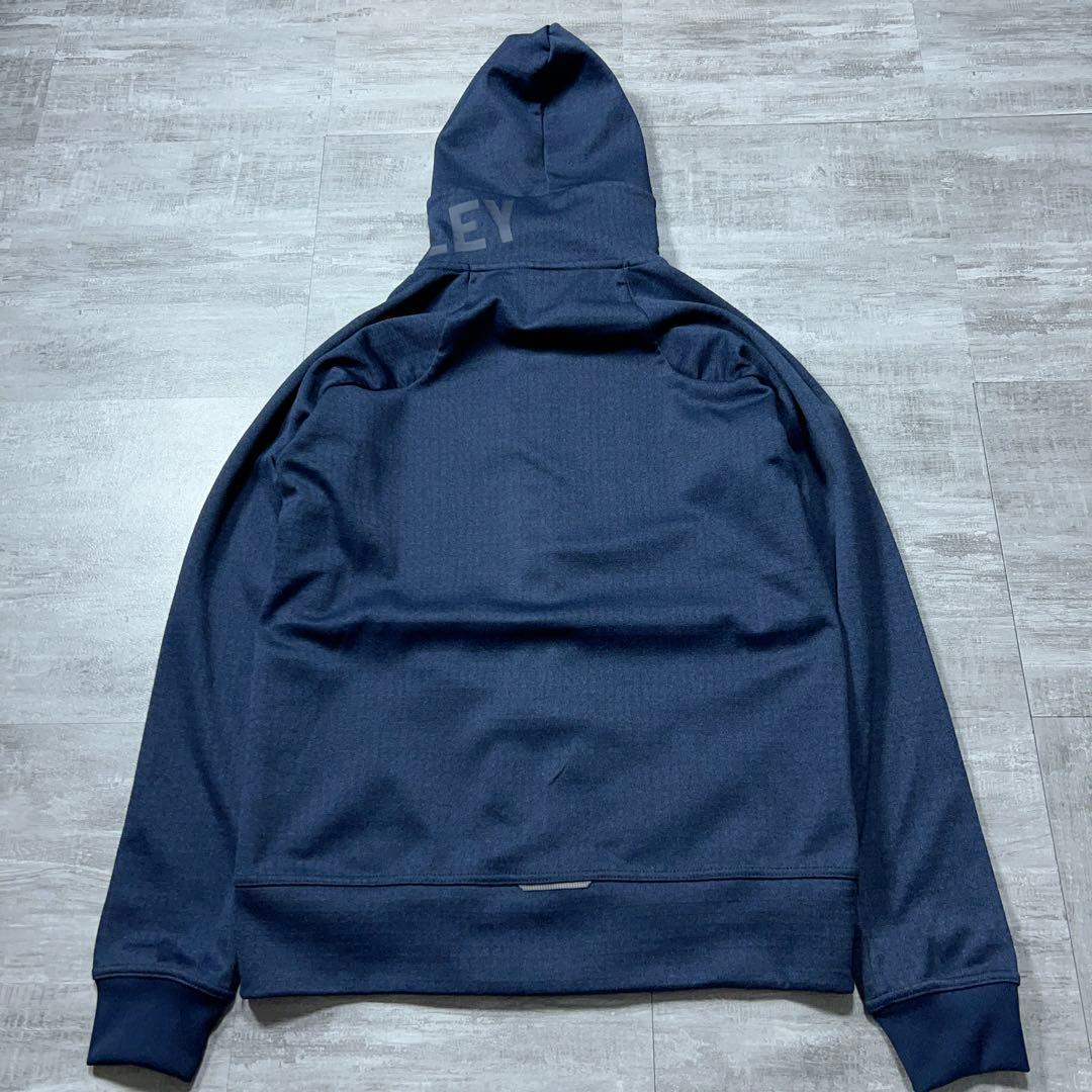 美品 OAKLEY オークリー ジャージ セットアップ 上下 ロゴ ネイビー M