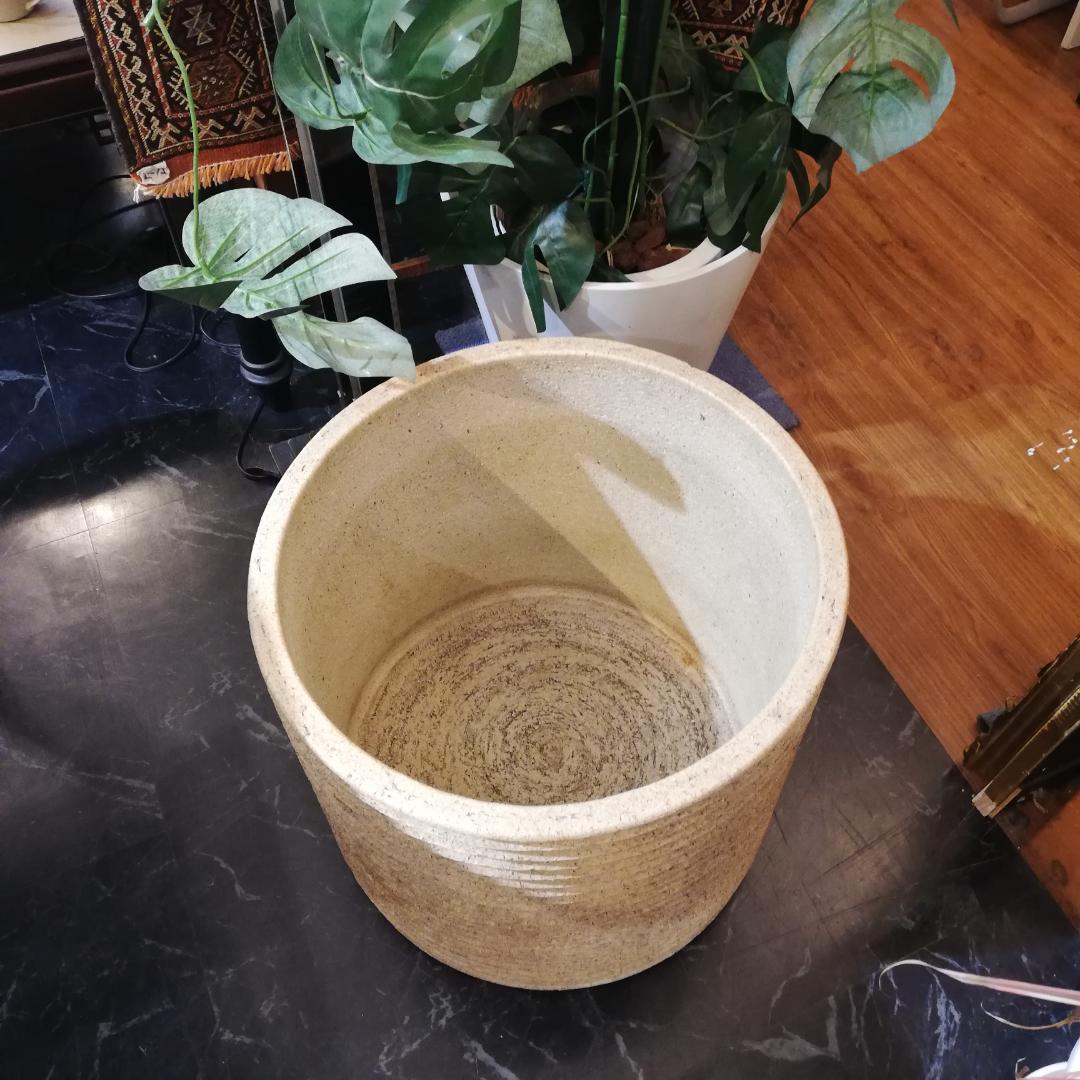 ♠有田焼　轆轤目模様　直径５０㎝　植木鉢　植木鉢カバー