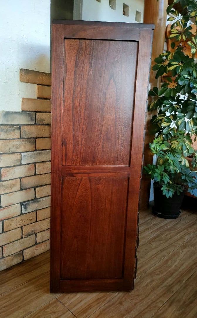 木製 20段 書類ケース レターケース 引き出しウッド　サイド チェスト