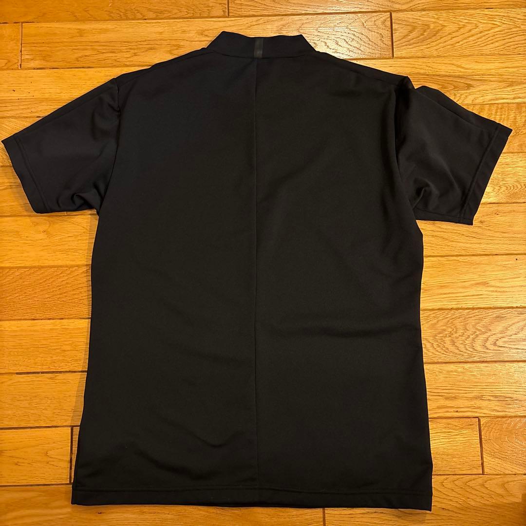 【デサントゴルフ】美品 モックネック シンプル ブラック XLサイズ メンズ
