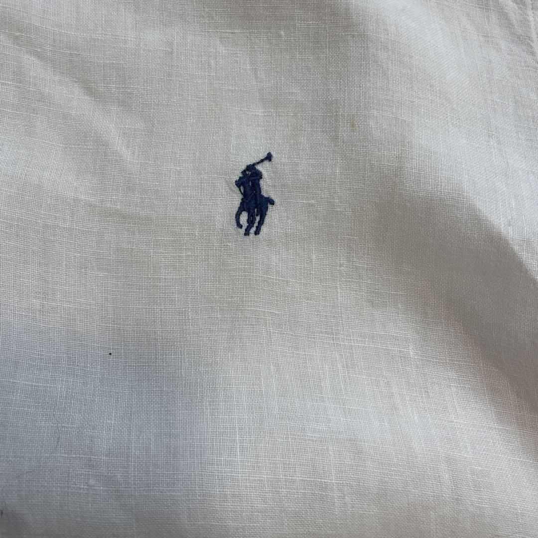 Polo by Ralph Lauren ホワイト リネン100% シャツ