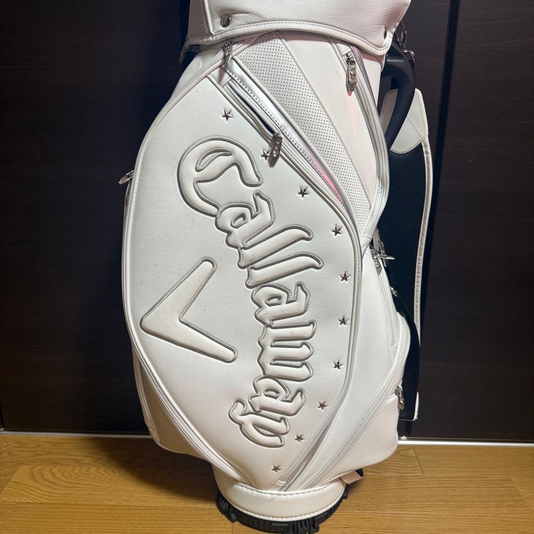 Callaway ゴルフバッグ キャディバッグ ホワイト シルバー