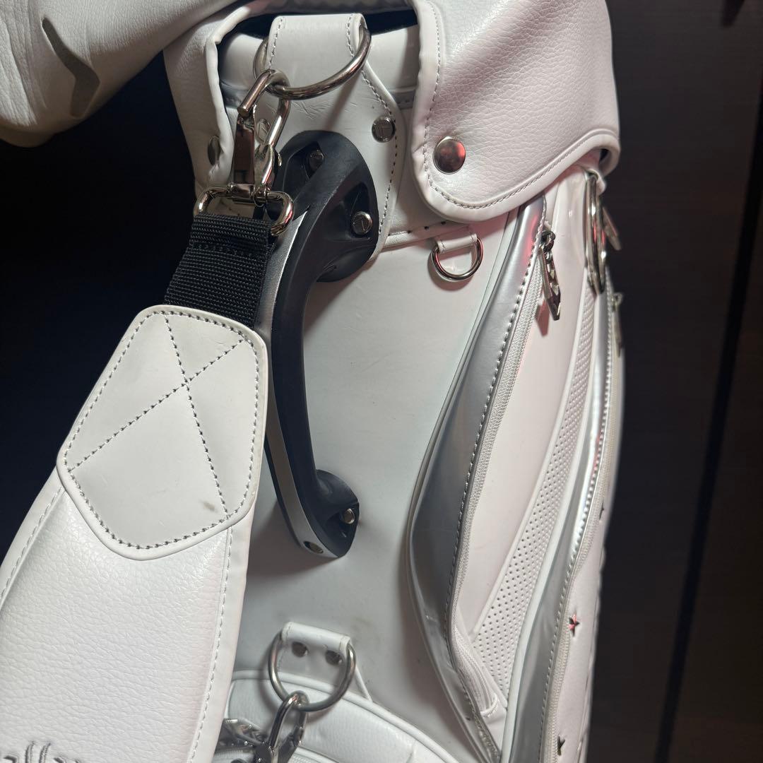 Callaway ゴルフバッグ キャディバッグ ホワイト シルバー