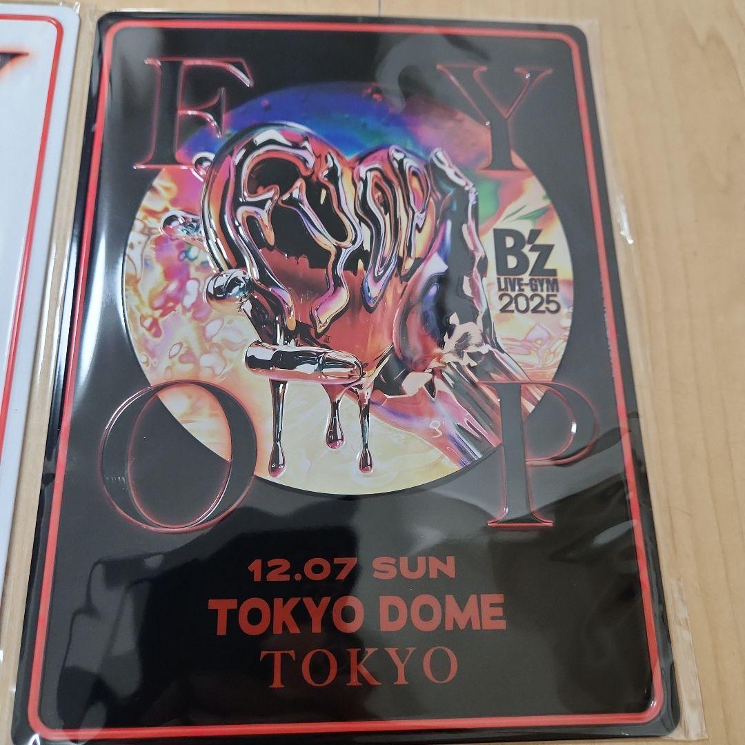 B'z FYOP　メモリアルプレート　東京ドーム　ステッカー　グッズ