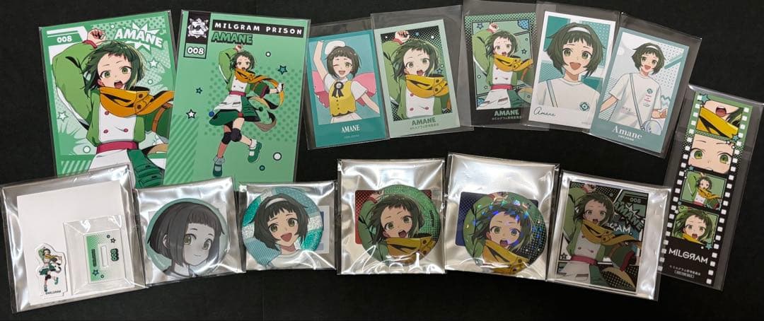MILGRAM ミルグラム アマネ まとめ売り ブロマイド イラカ 缶バ 特典