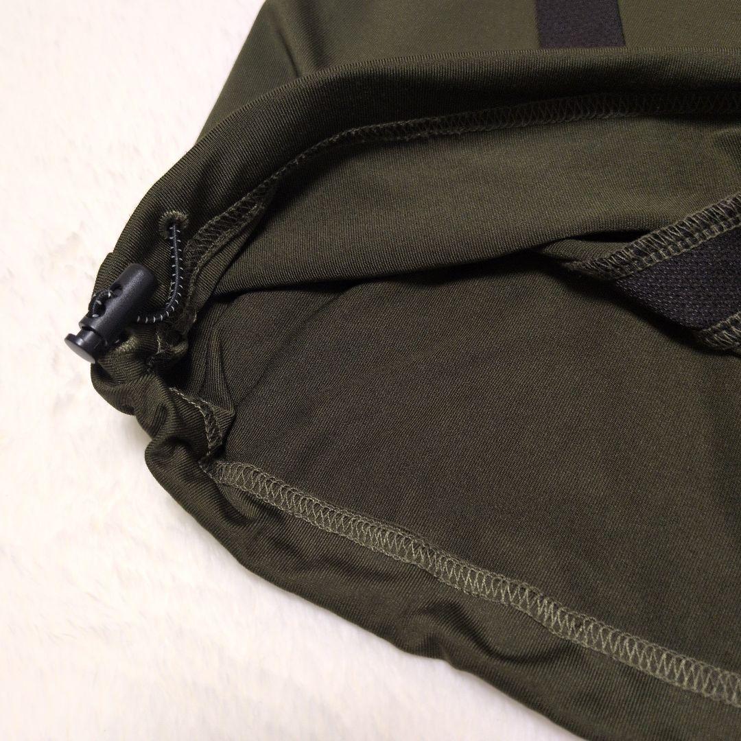 RUFFLOG ラフロッグ モックネックシャツ Lサイズ 半袖 カーキ色