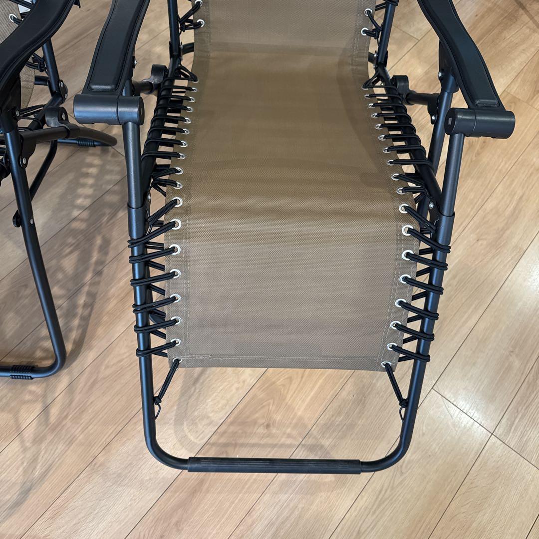 【新品未使用品】イグニオ フリーリクライニングチェア タン キャンプ チェア