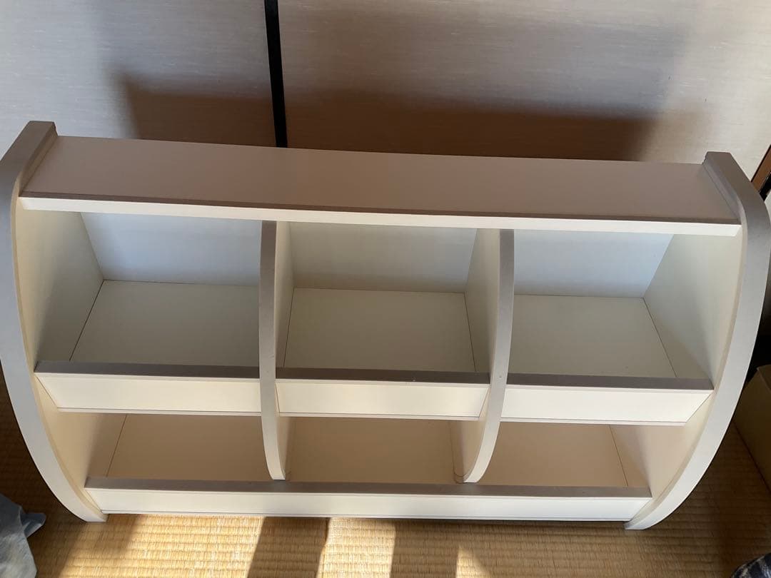 人気！！ソフト素材おもちゃ箱(ホワイト✖️グレー)幅95cm