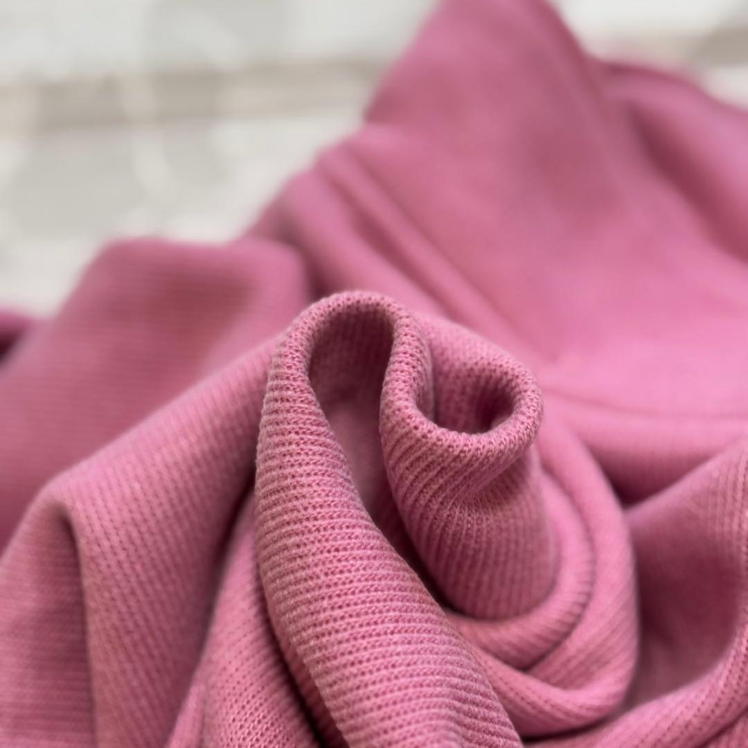 courrèges ロゴ刺繍 ジップジャケット S ピンク スウェット素材
