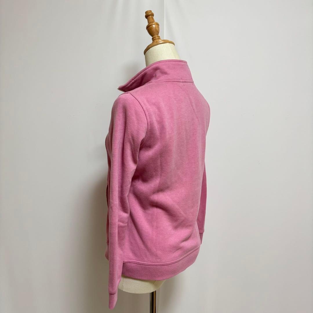 courrèges ロゴ刺繍 ジップジャケット S ピンク スウェット素材