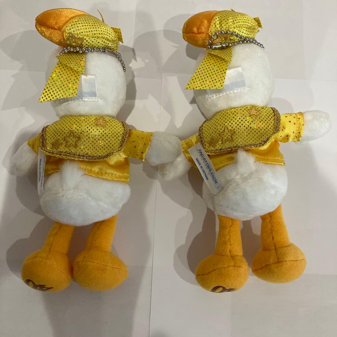 ディズニー　40周年　ぬいぐるみバッチ　ドナルド　2個セット