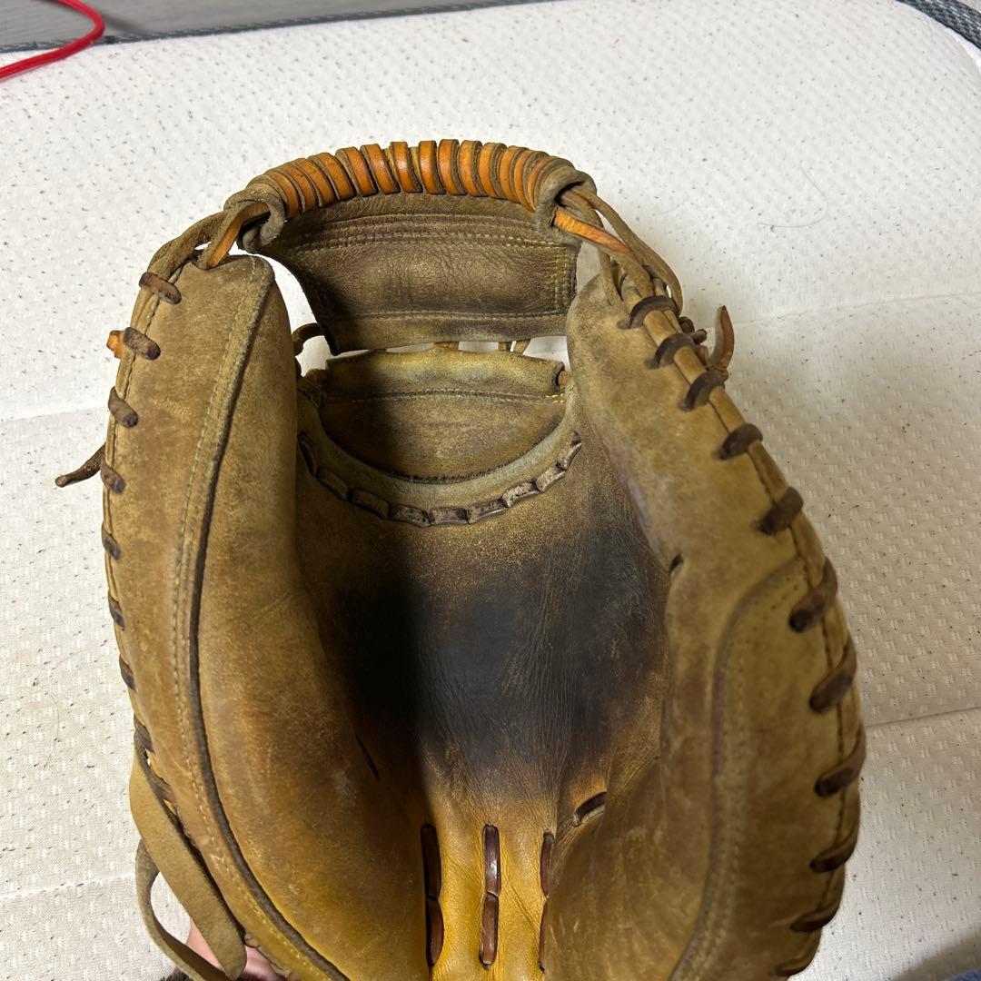 レザー製硬式野球グローブ ベージュ