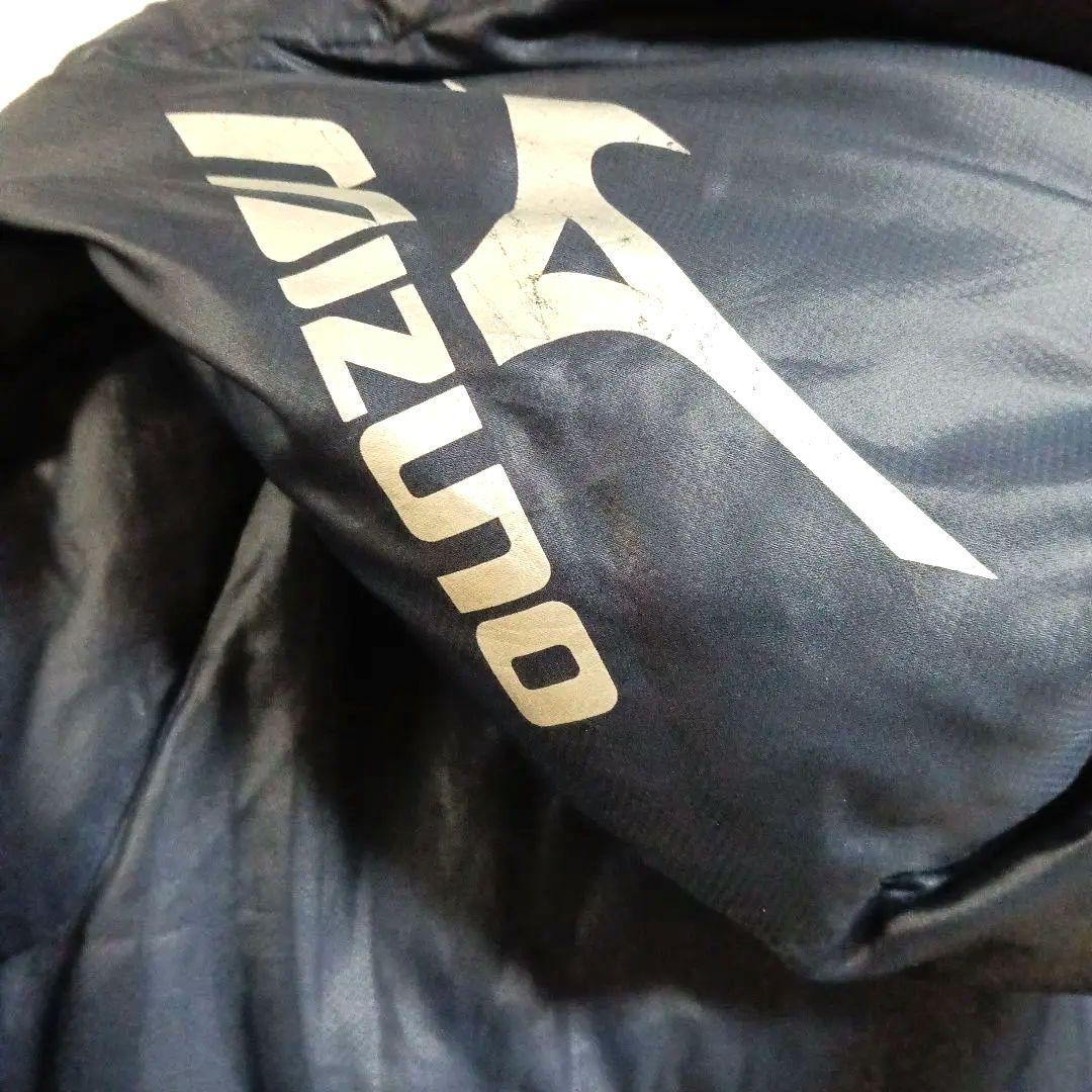 Mizuno肉厚本物 ベンチコート ネイビーもふもふダウン最高です