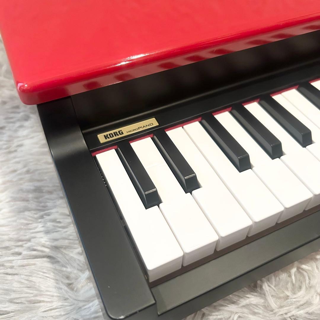【極美品】 KORG MICROPIANO ミニ鍵盤61鍵 レッド