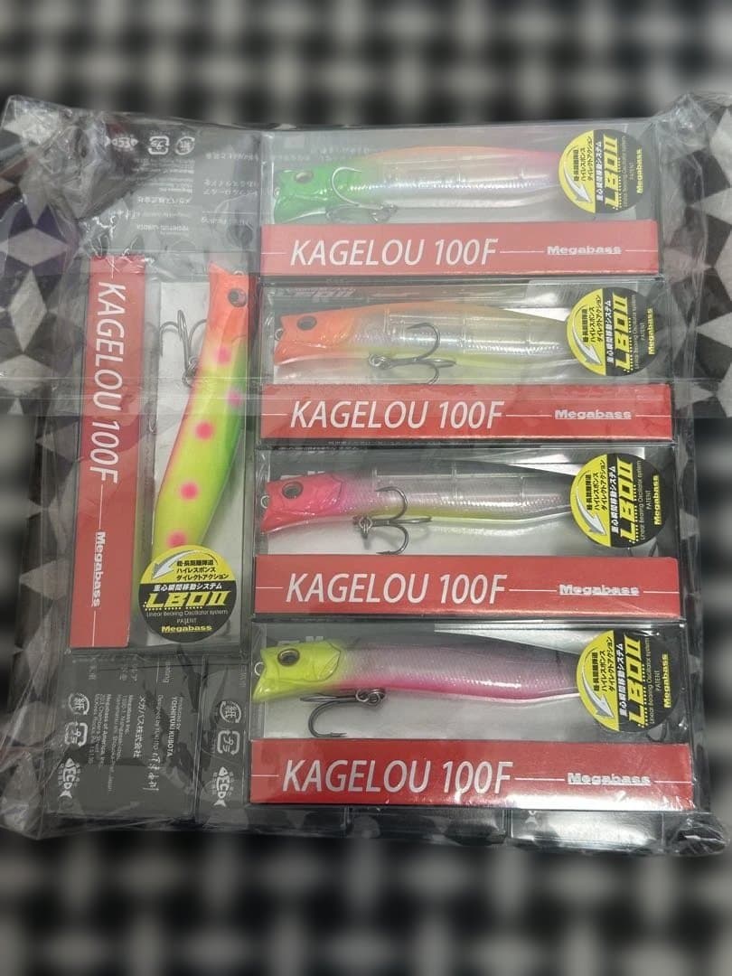 キャスティングオリカラ メガバス カゲロウ100F 124F コンプセット