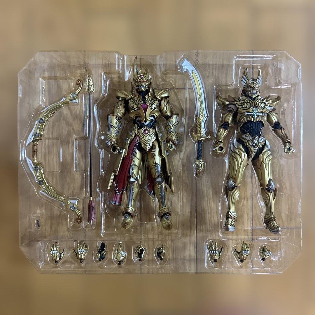 《コレクション整理品》《開封済》魂ウェブ商店　魔戒可動　ゼン＆ガイ　金色セット