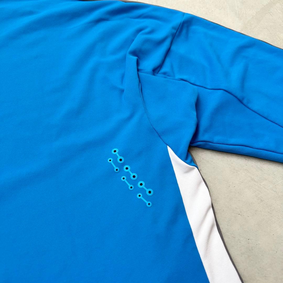【美品】DESCENTE GOLF ジップスタンド ロングスリーブシャツ L