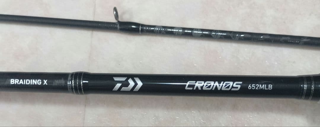 ダイワ クロノス652MLBブラックバスに使用しておりました。