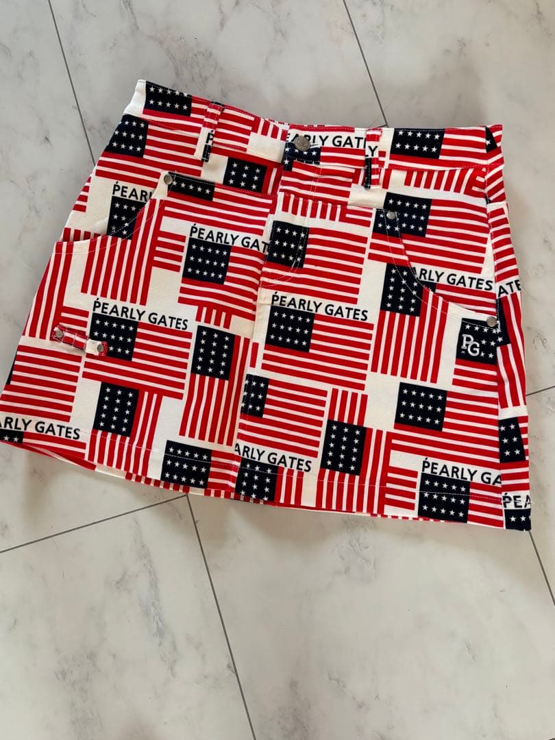 パーリーゲイツ　PEARLY GATES スカート・バイザーセット　美品