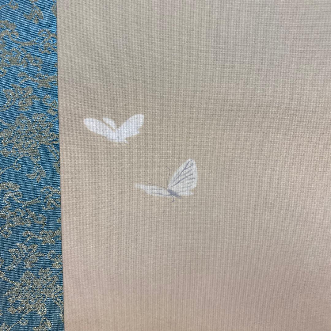 美品 掛け軸 菱田春草筆「白牡丹」名画 山種美術館 解説付き