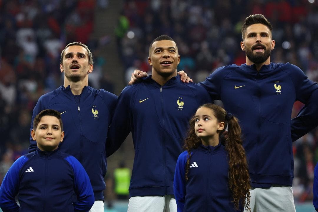 超美品 Nike フランス代表 2022W杯 選手着用 アンセムジャケット M