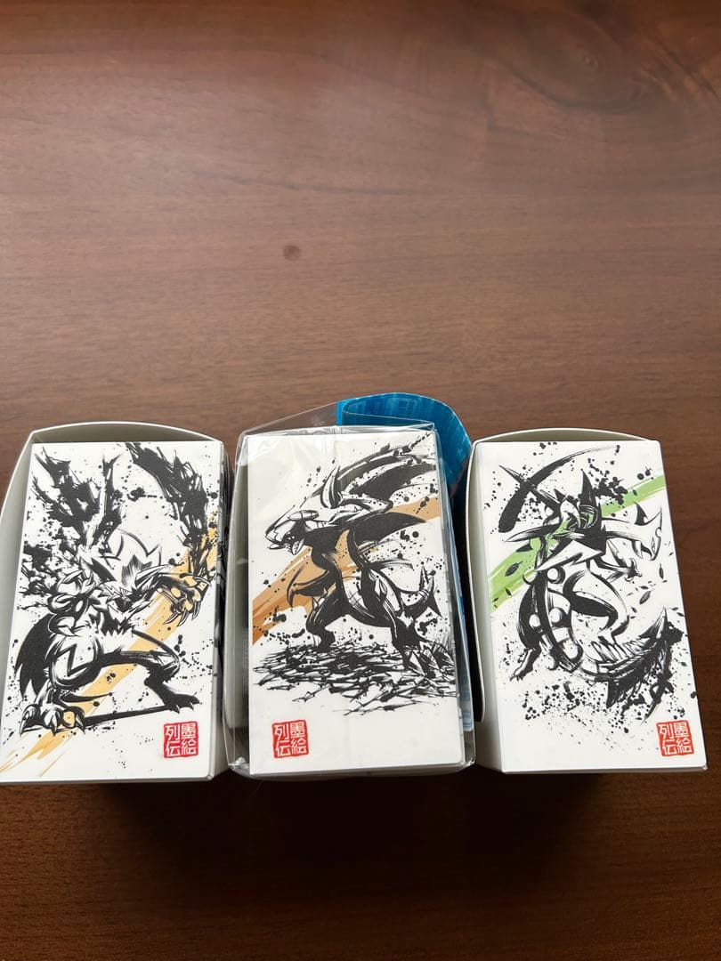 ポケモンカード デッキケース　墨絵列伝3セット