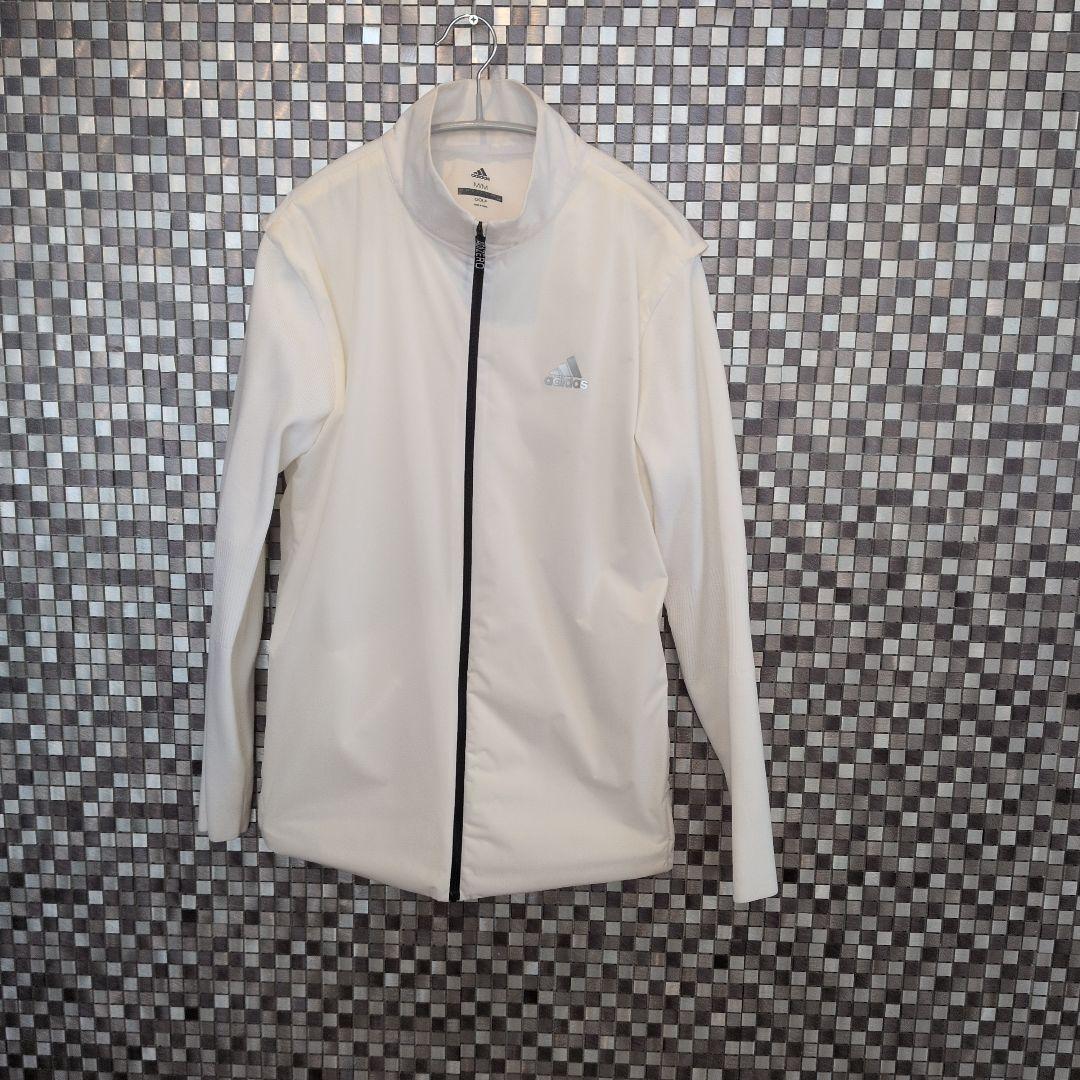 メンズ　adidas ADIZERO ゴルフジャケット MM ホワイト