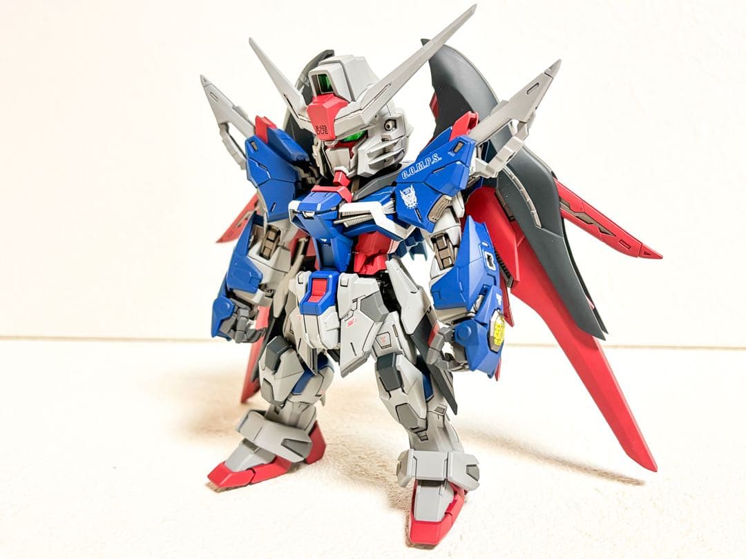 MGSD デスティニーガンダムSpecⅡ & ゼウスシルエット　塗装完成品