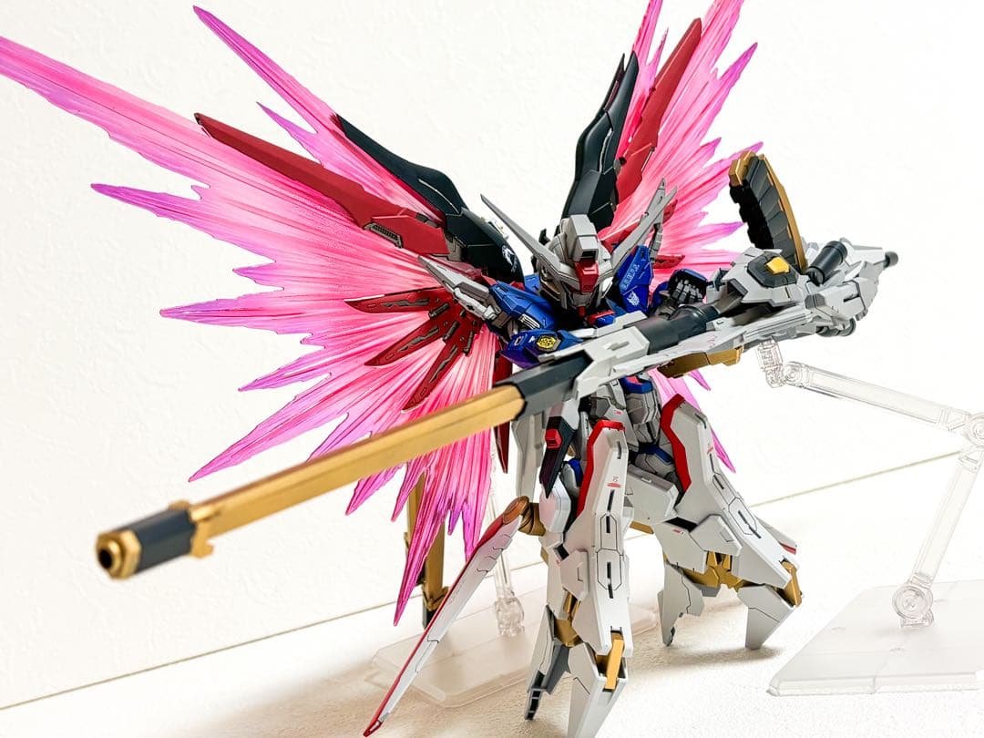 MGSD デスティニーガンダムSpecⅡ & ゼウスシルエット　塗装完成品