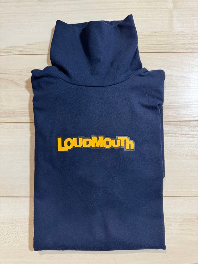 LOUDMOUTH ネイビー タートルネック セーター