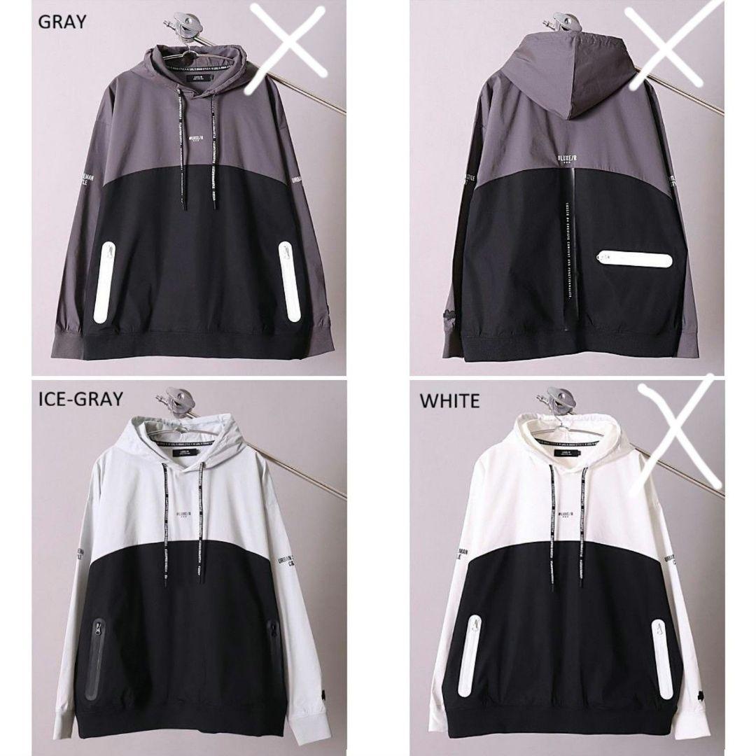 LUXE/R GOLF ストレッチ布帛プルパーカー 45817iceM