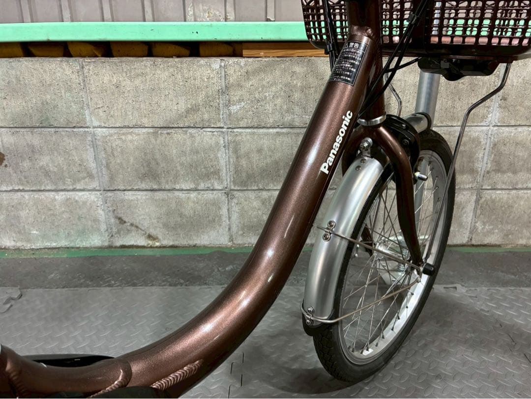 №8705電動自転車パナソニック ビビL 20インチ　ブラウン