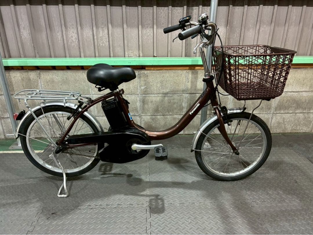 №8705電動自転車パナソニック ビビL 20インチ　ブラウン