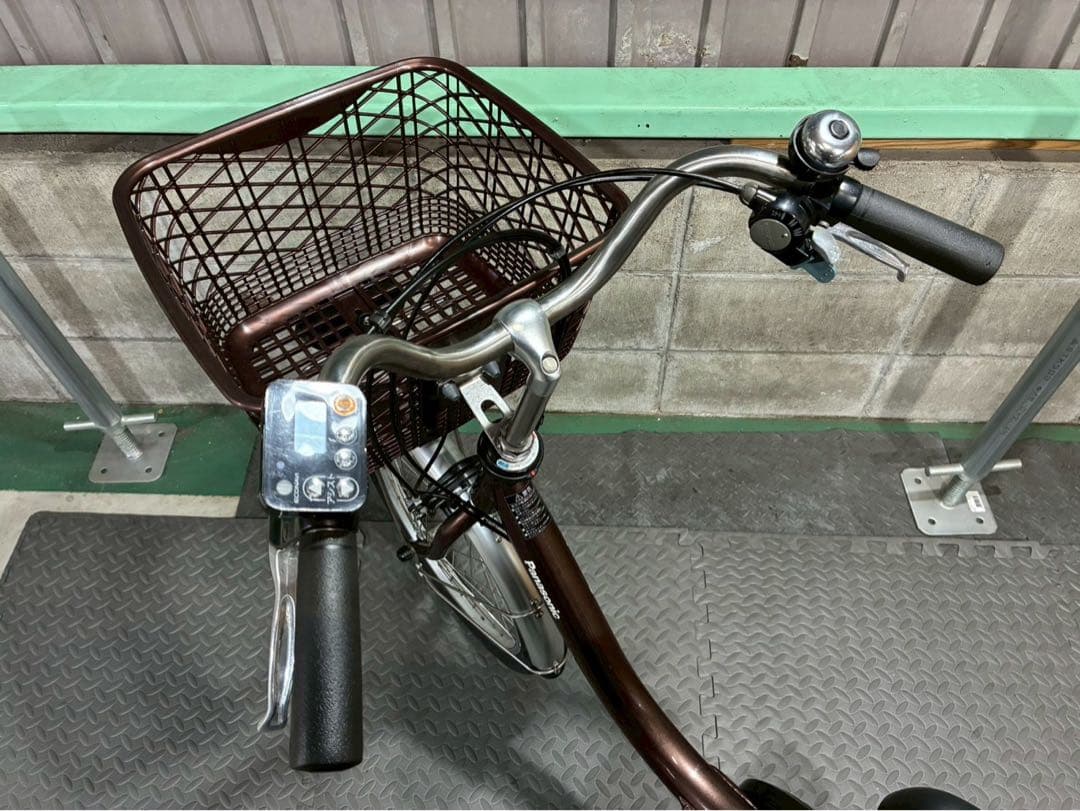 №8705電動自転車パナソニック ビビL 20インチ　ブラウン