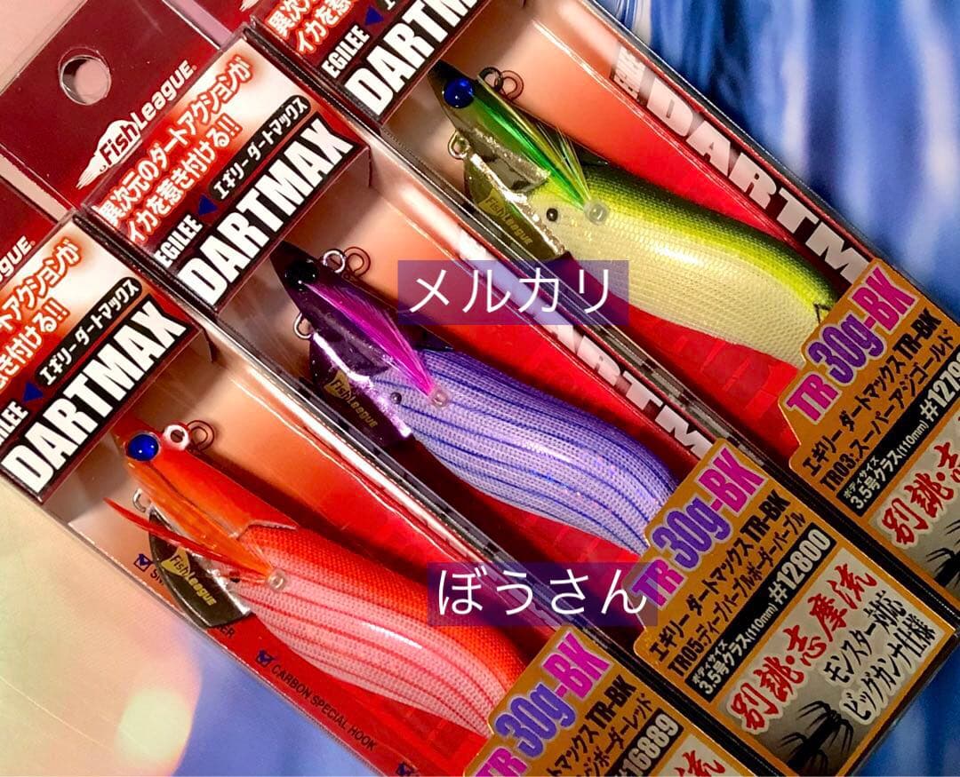 エギリー　ダートマックスTR30g-BK 新品6本 パープルボーダーパープル他
