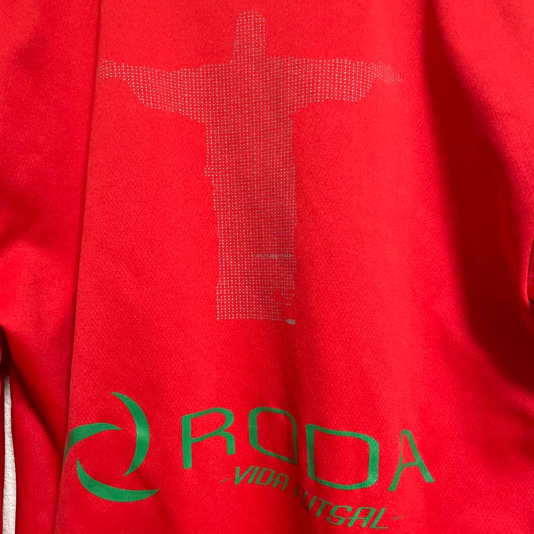 LUZeSOMBRA (RODA別注)長袖 プラシャツ レッド　Мサイズ