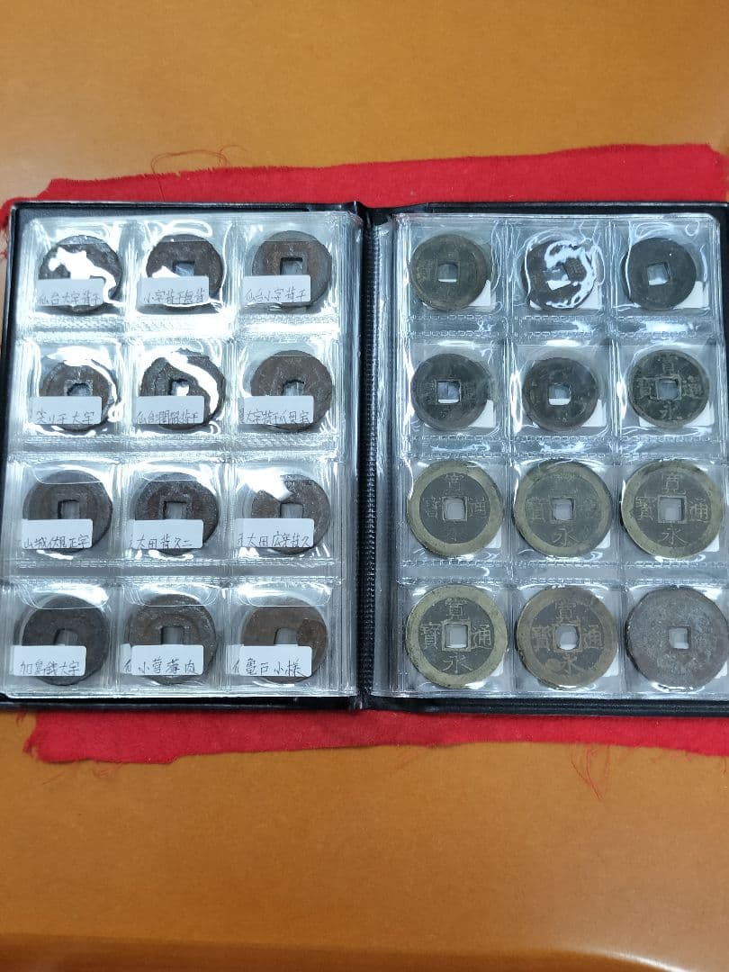 古銭 寛永通宝 96種類セット。アルバム入り 比較的に状態の良い物を集めました