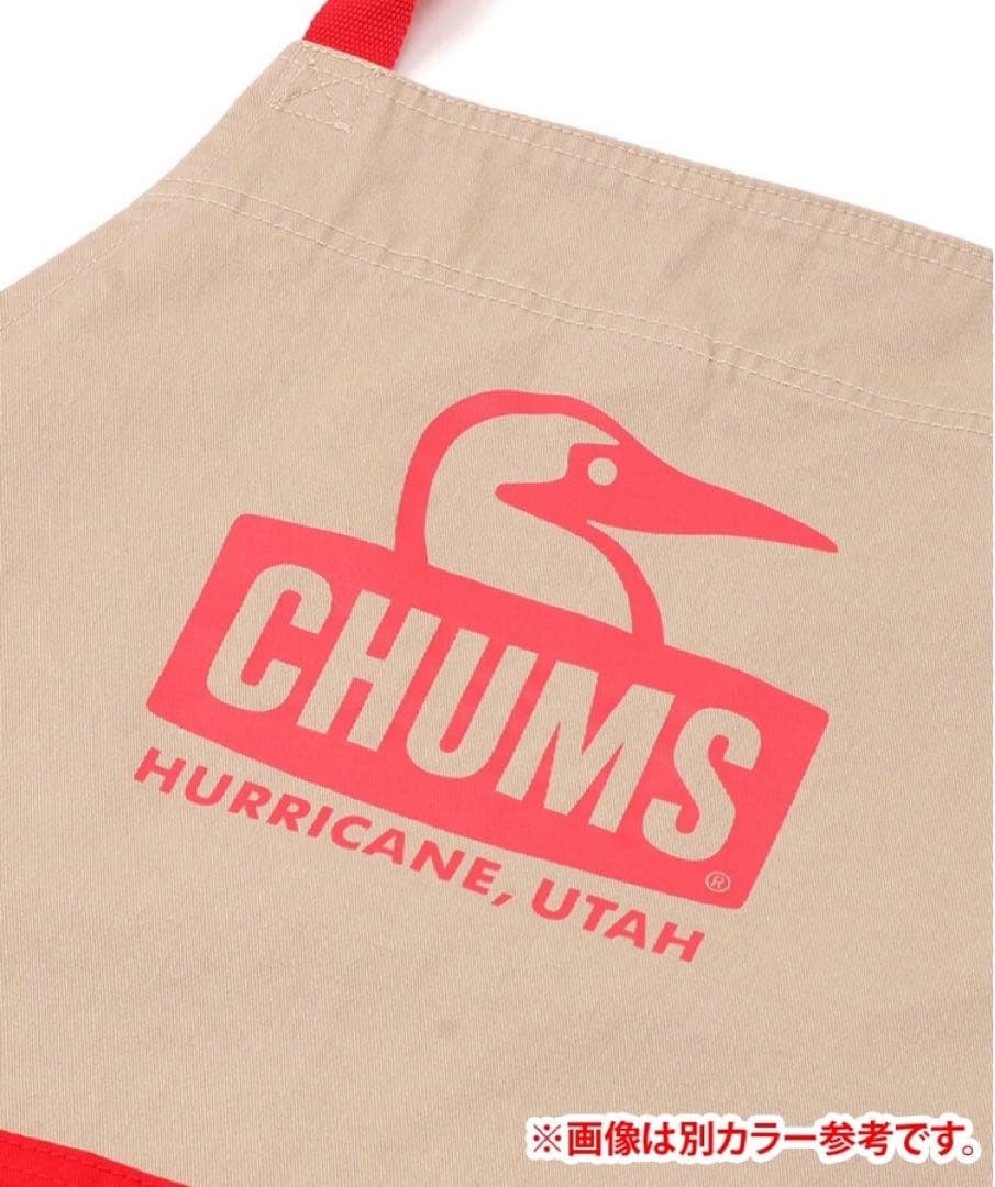 新品★CHUMS ロゴエプロン ブルー・イエロー