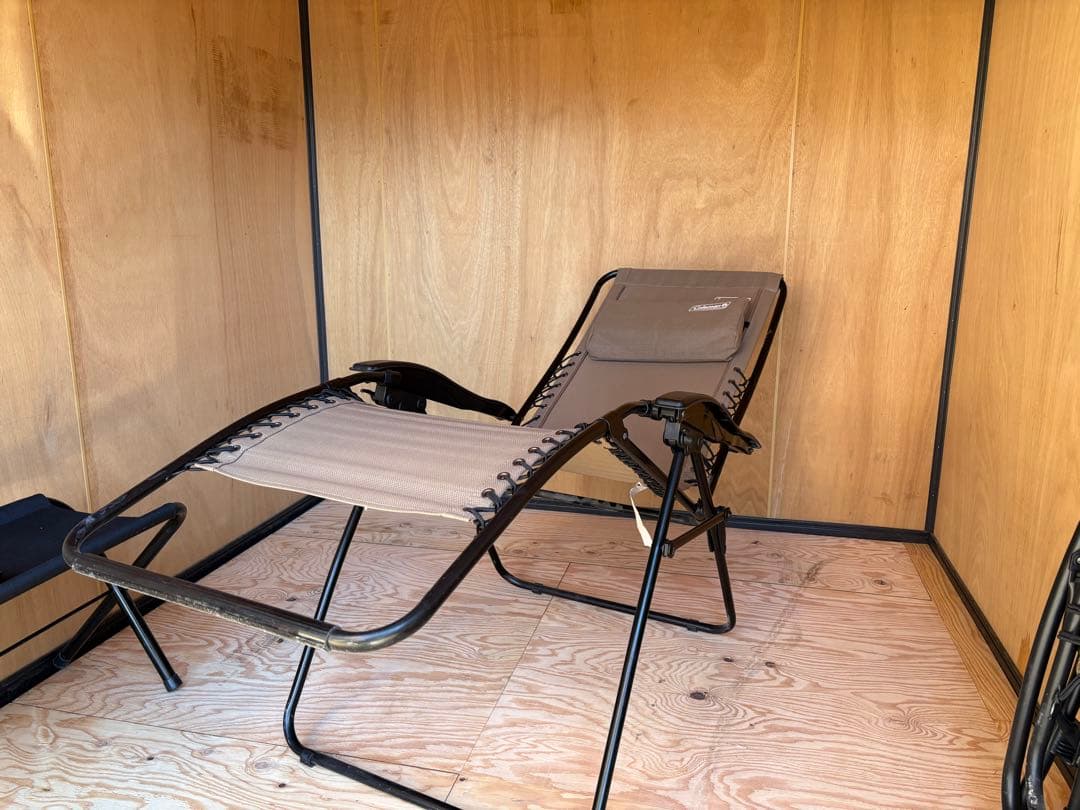 Coleman リクライニングチェア ベージュ