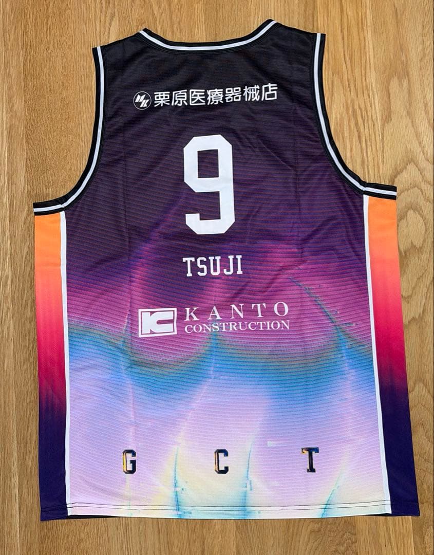 群馬クレインサンダーズ　パープルユニフォーム　#9 辻選手