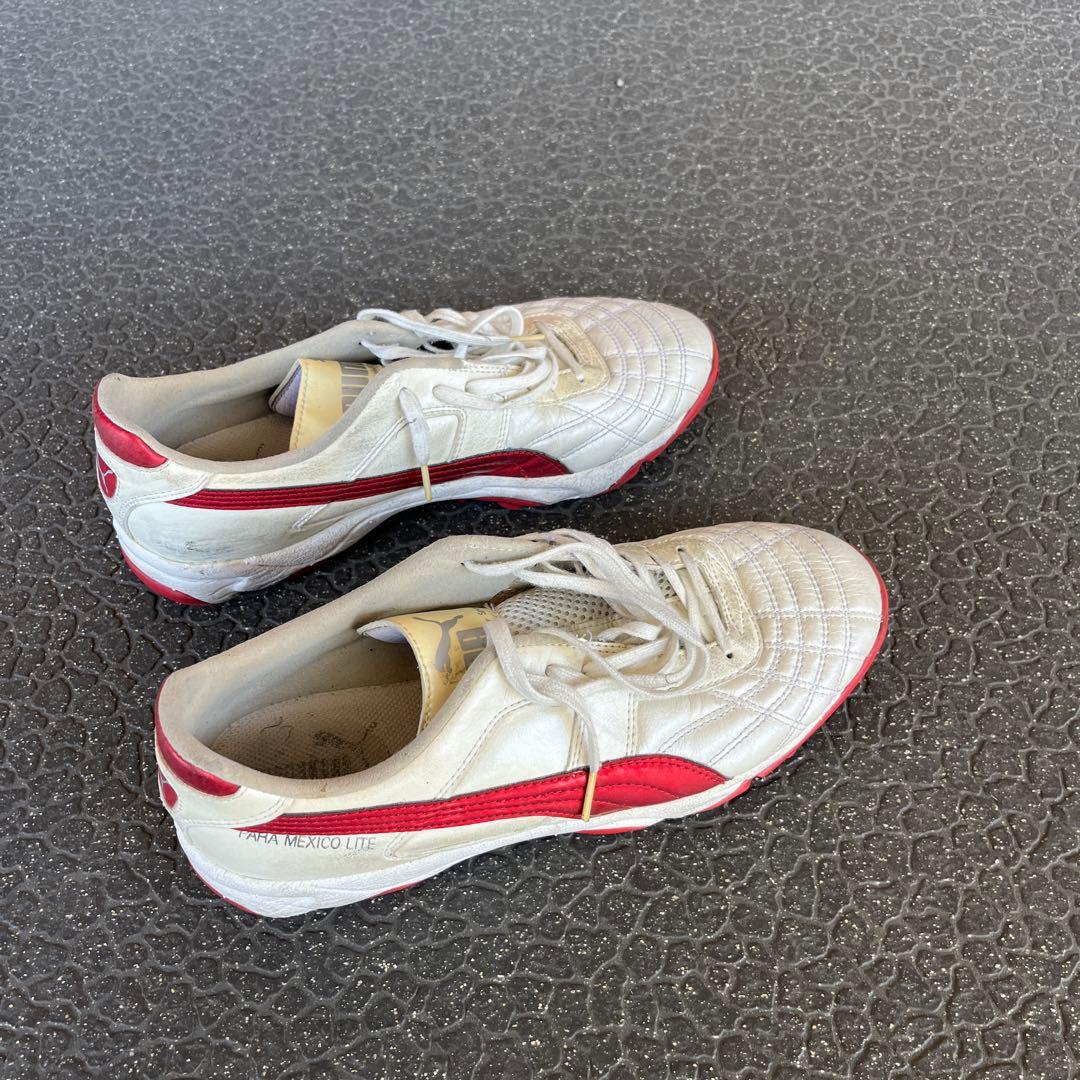 PUMA パラメヒコライト ホワイト×レッド　26.0cm