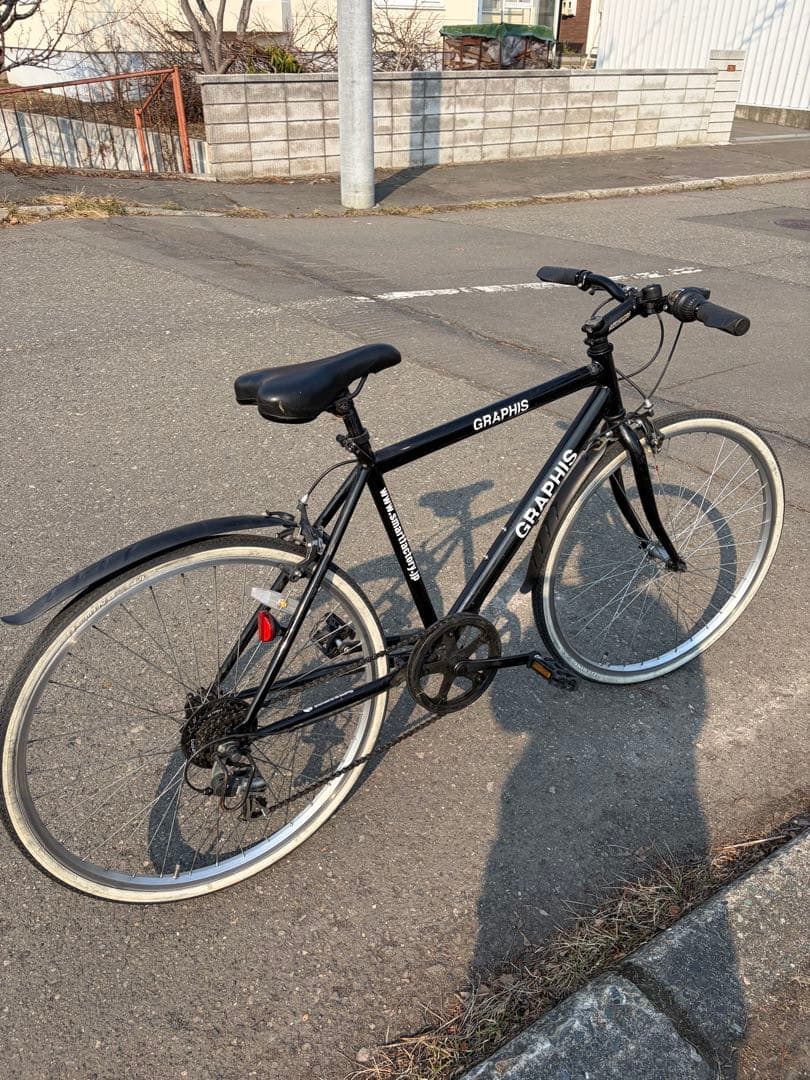 【引取限定】GRAPHIS クロスバイク 自転車 26インチ 北海道