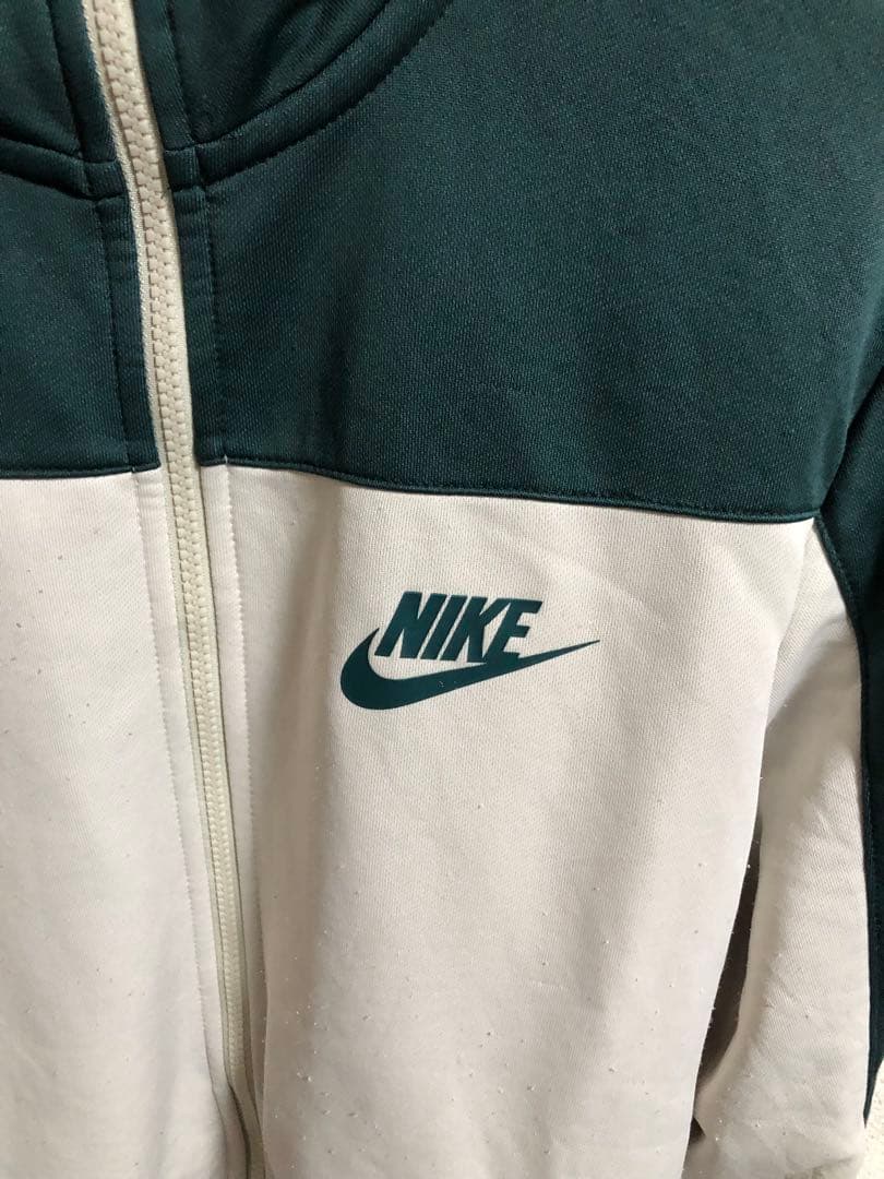 【紺タグ・復刻】Nike ジップアップジャケット グリーン/ベージュ