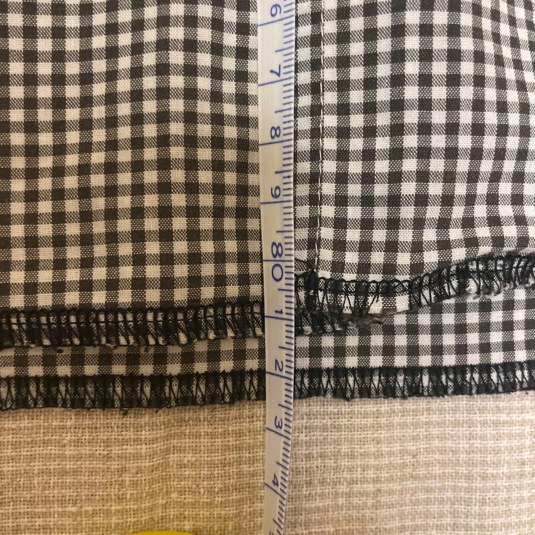 Stüssy ブラック　ホワイト　チェック柄シャツ XL オシャレポケット