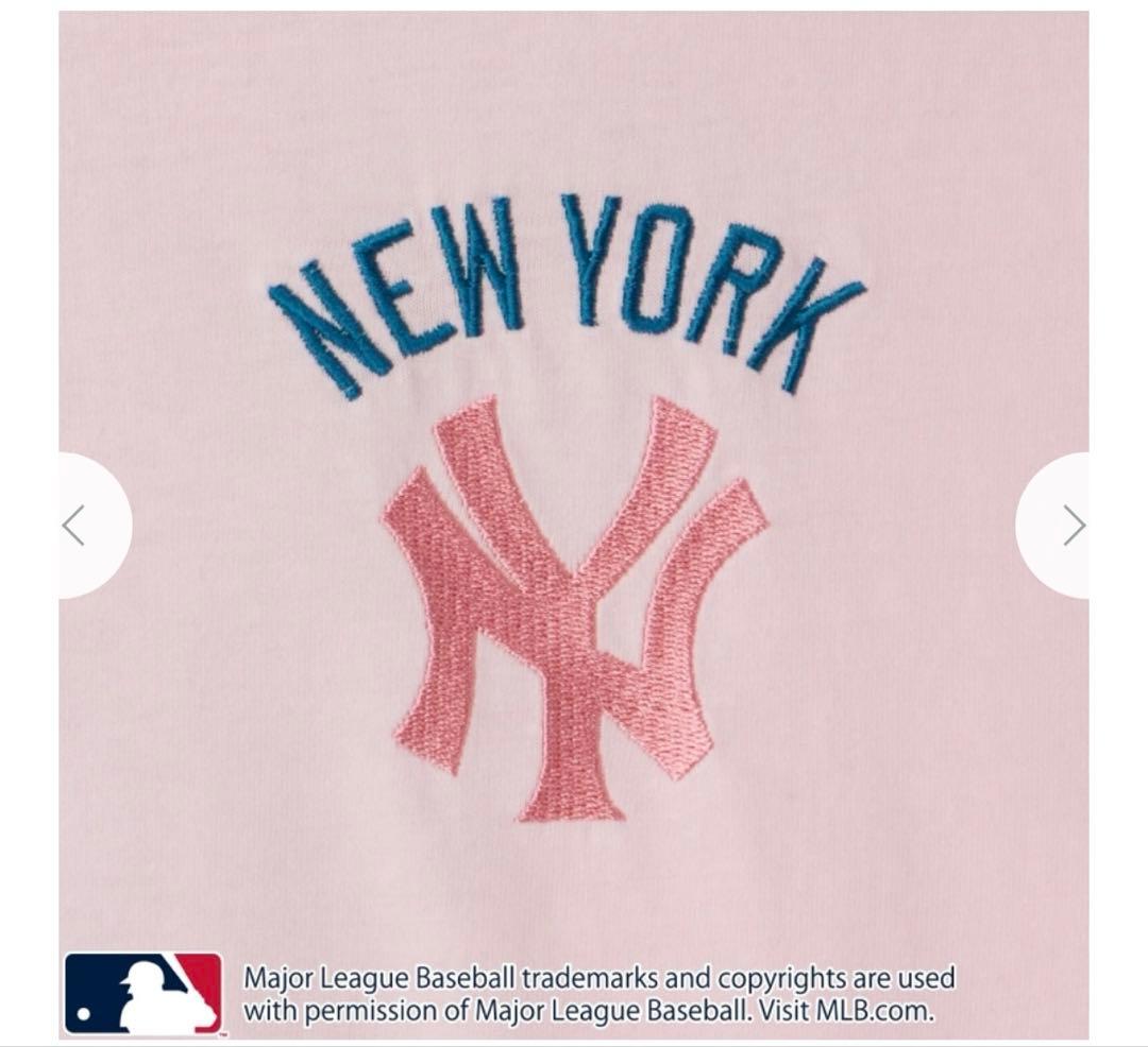 MLB Tシャツ ニューヨーク・ヤンキース ピンク
