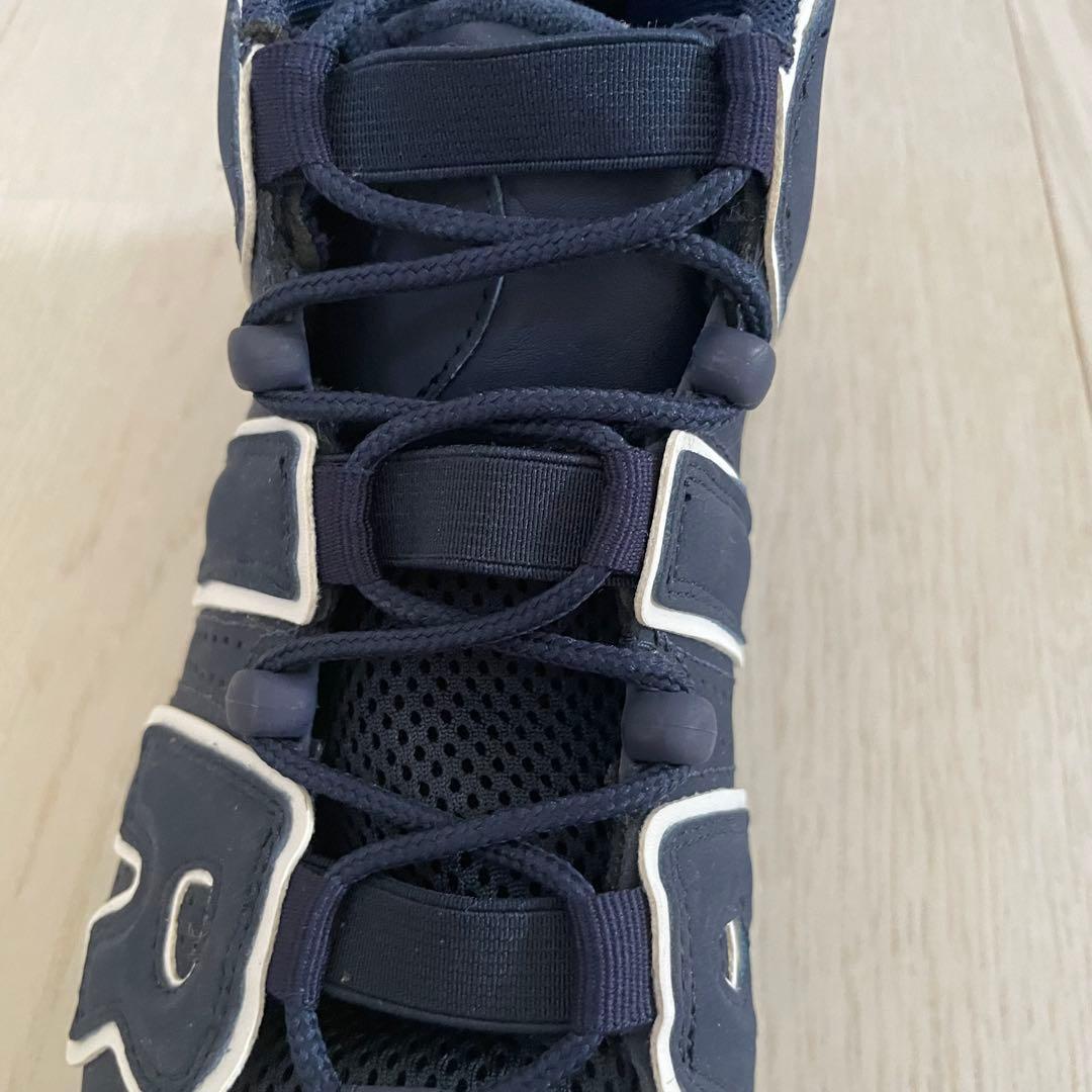 【nikeナイキ】モアテン レディース25cmネイビーMORE UPTEMPO