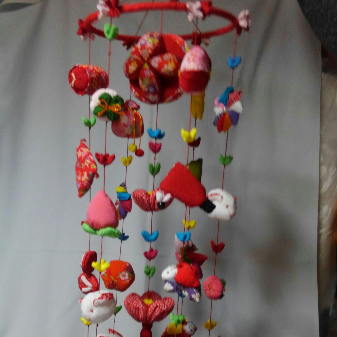 専用⭐︎ちりめん吊るし雛吊るし飾り赤☆ハンドメイド