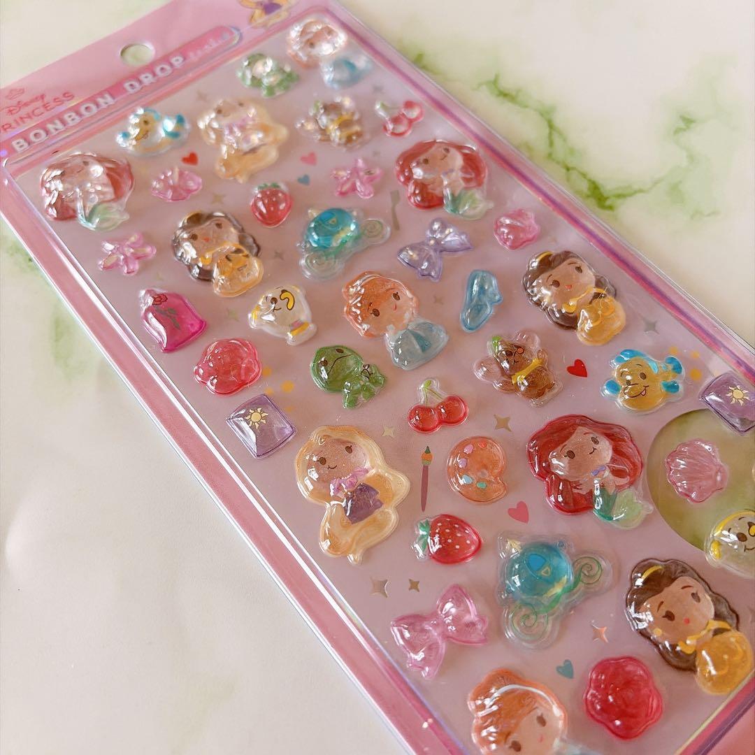 【正規品】ボンボンドロップシール ディズニー　3点セット　プリンセス　ズートピア
