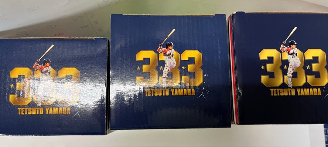 東京ヤクルトスワローズ　山田哲人ボブルヘッド　トリプルスリーセット